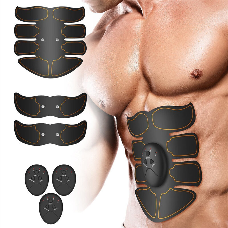 6 Modes Muscle Stimulator EMS Smart Abdominal Training Arm Exercise Belt for Home Gym Office Fitness