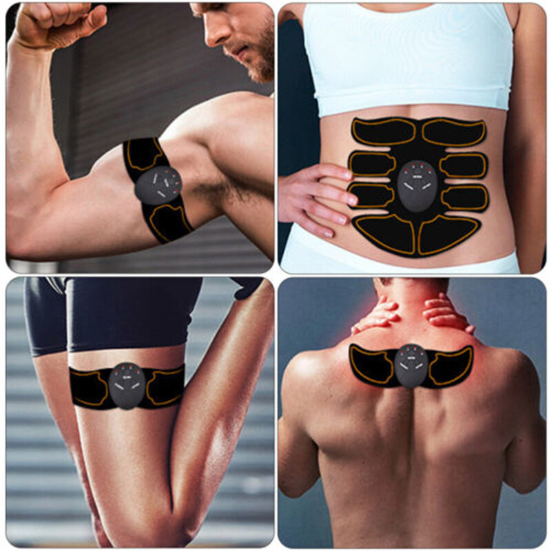 6 Modes Muscle Stimulator EMS Smart Abdominal Training Arm Exercise Belt for Home Gym Office Fitness