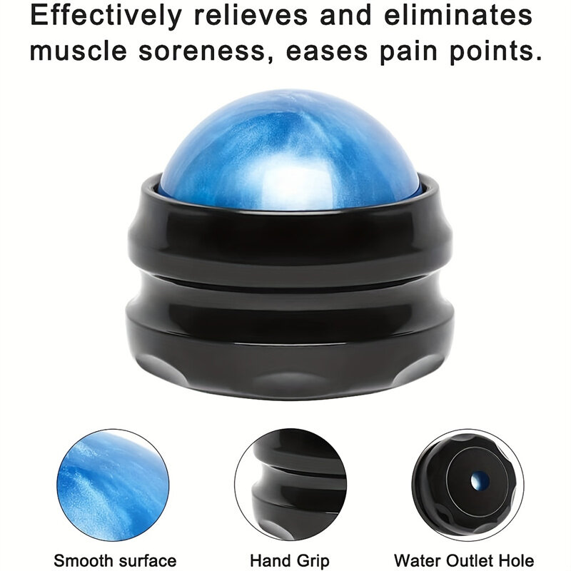 54mm Portable Massage Roller Ball Massager Body Therapy Foot Back Waist Hip Relax Muscle Exercise Fitness Ball