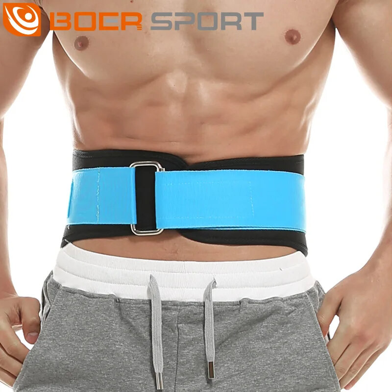 BOER Sports Fitness Waist Support Non-slip Sprain Protection Mesh Breathable Easy to Adjust Wasit Protector for Weight Lifting O