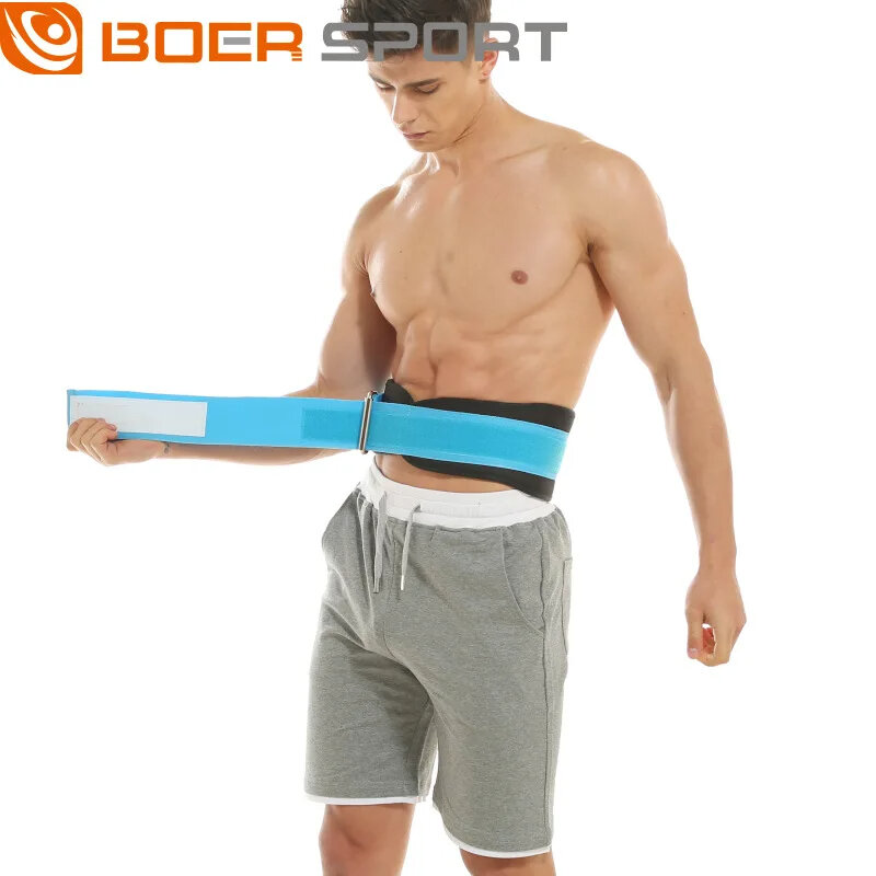 BOER Sports Fitness Waist Support Non-slip Sprain Protection Mesh Breathable Easy to Adjust Wasit Protector for Weight Lifting O