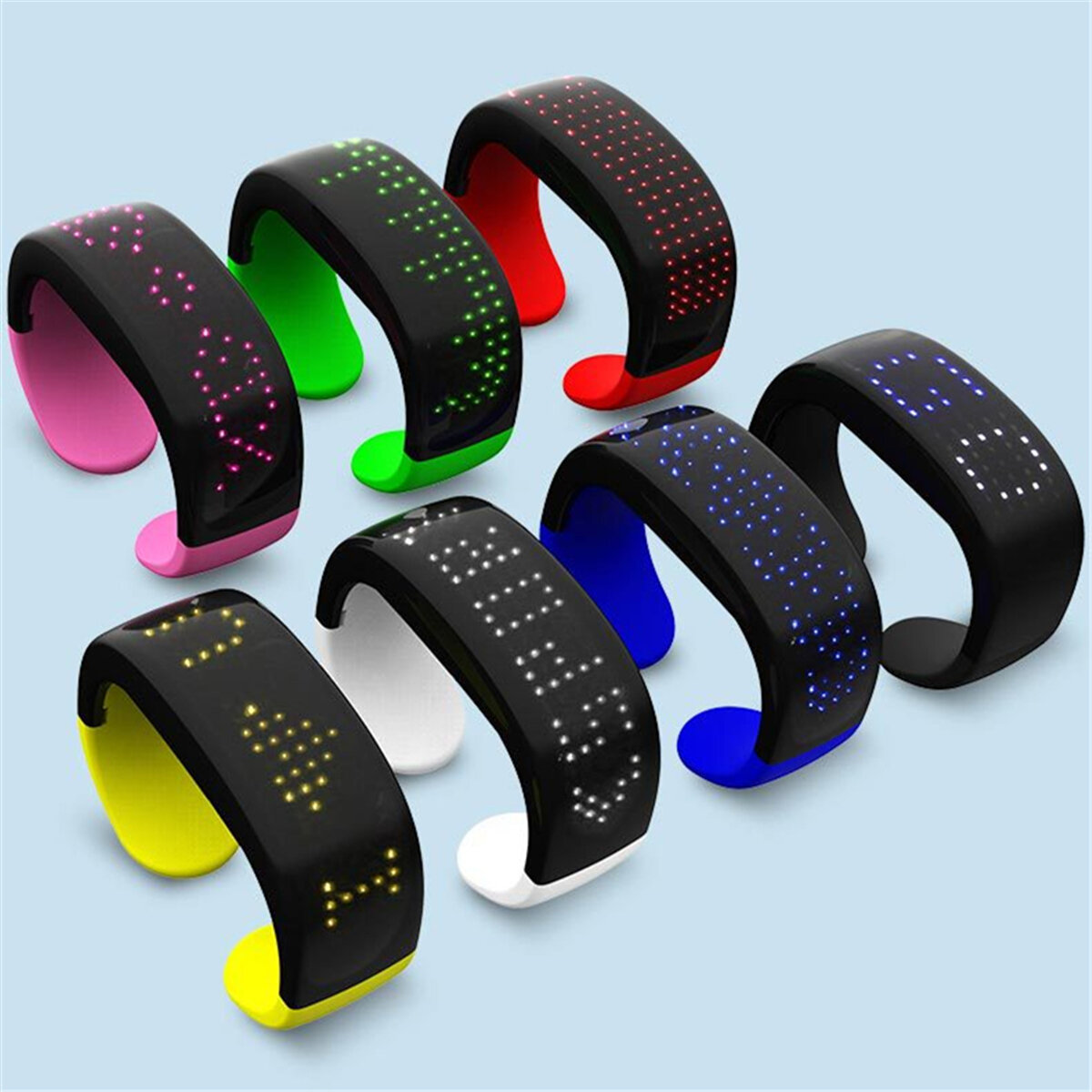 Cheering Colorful Display Dynamic LED Luminous Bracelet Night Running Concert Party Props Bracelet