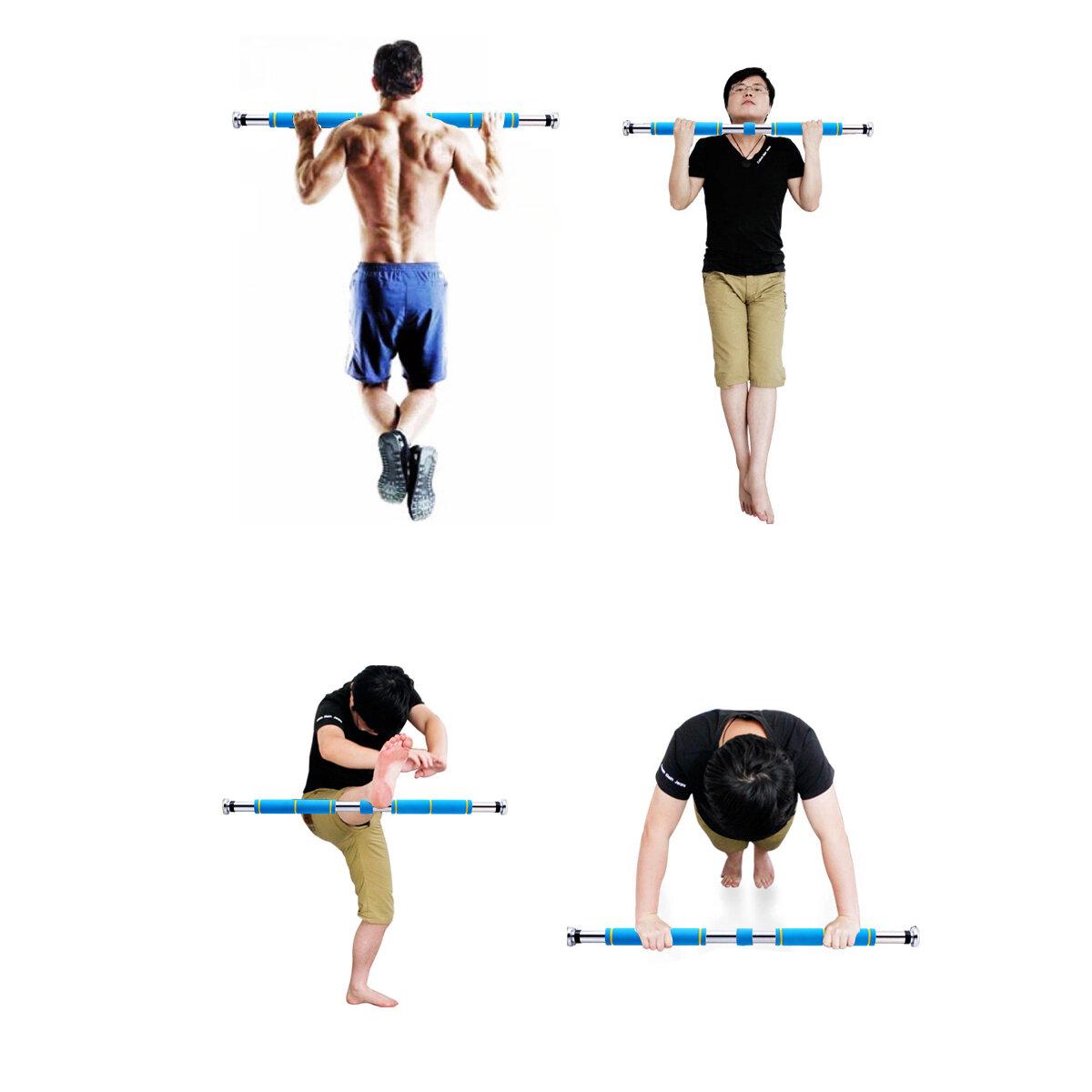 Home Door Mounted Chin-up Bar Horizontal Bar Gym Fitness Muscle Training Pull Up Stand Exercise Tools