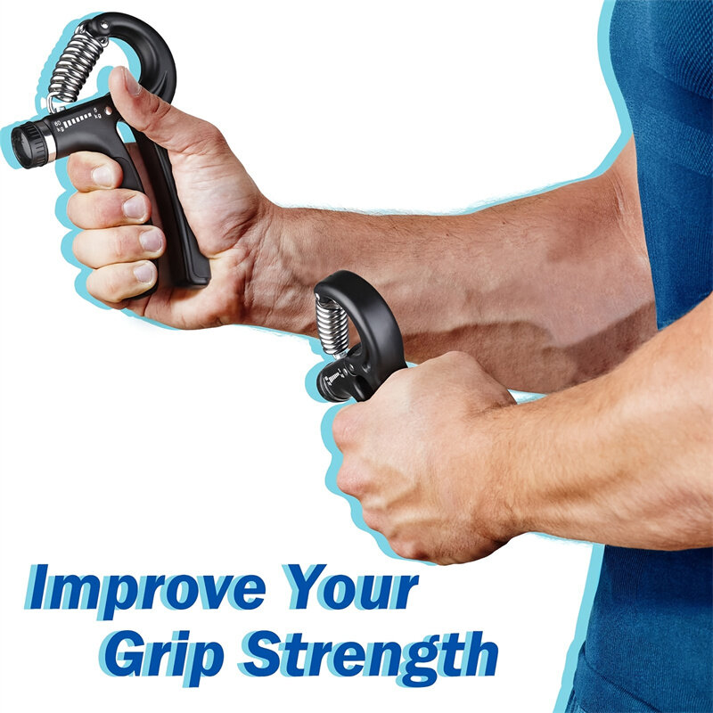 R-type Adjustable Hand Gripper Exercise 11-132 Lbs (5-60kg) Countable Spring Finger Gripper Muscle Trainer Rehabilitation Traini