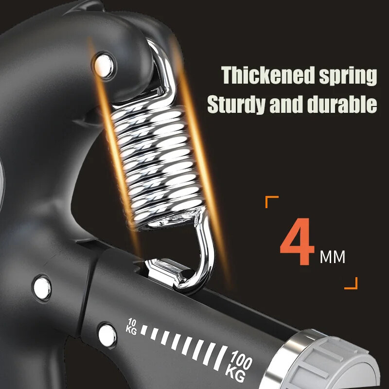 10-100Kg Adjustable Electric Hand Grip Strengthener Countable Heavy Hand Finger Exerciser Wrist Expander Fitness Training Grippe