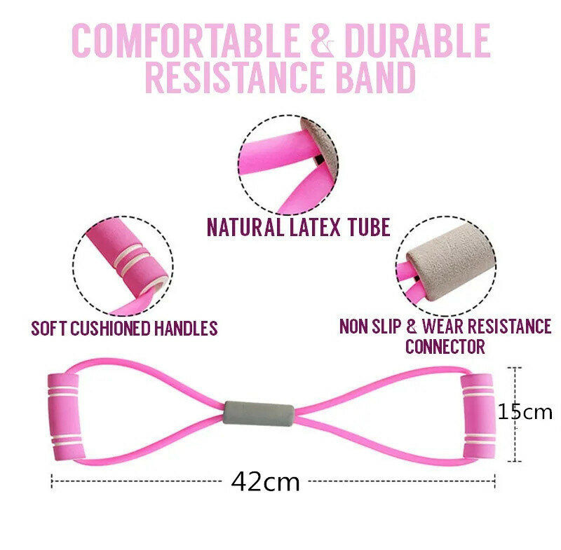 140cm Length Lightweight Portable Tension Rope Rubber Speed Training Pull Rope Fitness Workout Strength Resistance Band