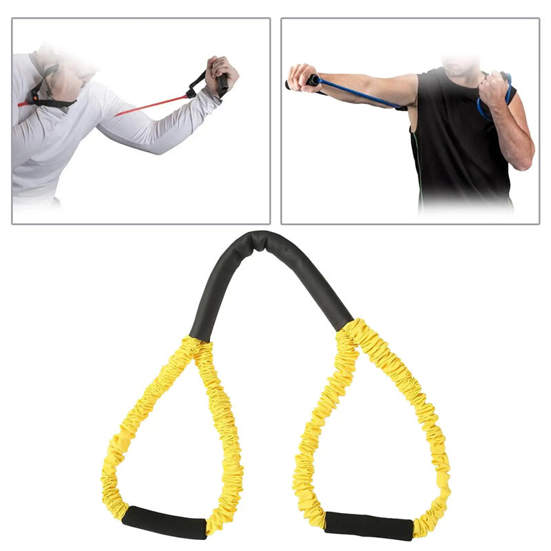 Fitness Resistance Bands Strengthen 8 Word Latex Tube Wrap Home Gym Workout Chest Expander Exercise Arm Strength for Muscle Buil