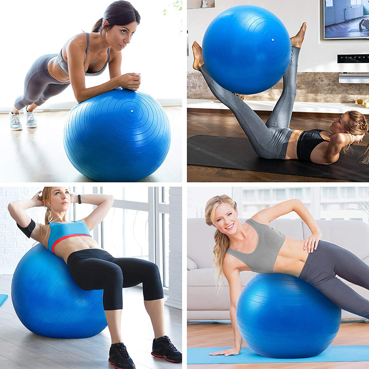 65/75CM Yoga Ball Pilates Fitness Balance Ball Gymnastic Delivery Exercise Fitness Midwifery PVC Ball