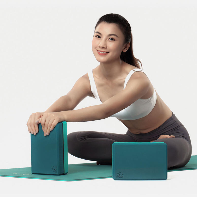 YUNMAI 2PCS High Density EVA Yoga Blocks Sports Gym Body Shaping Health Training Fitness Exercise Tools