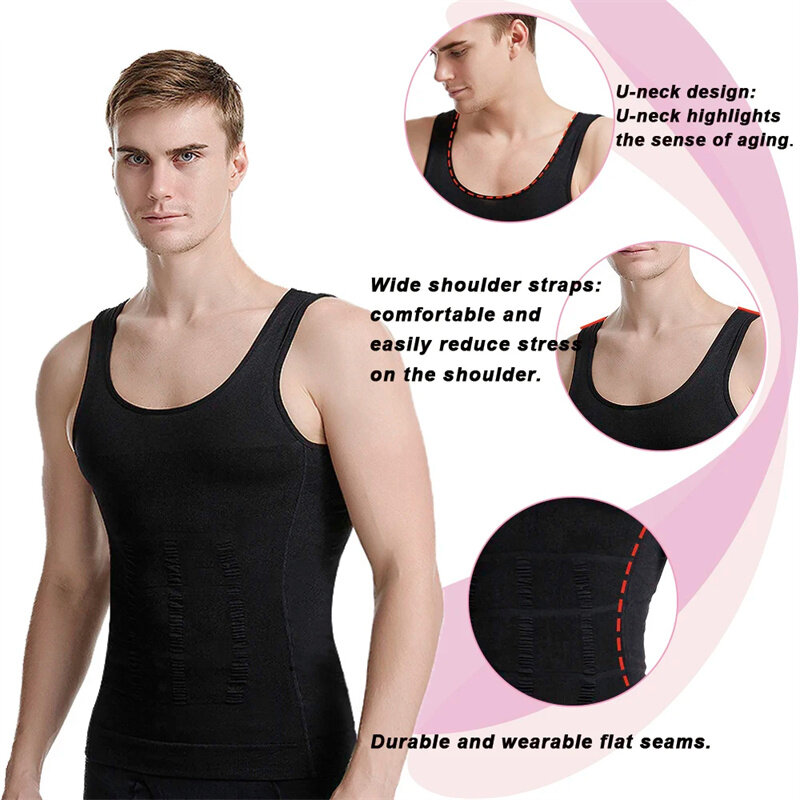 Sport Vest Men's Quick Dry Stretchy Sweat-wicking Sportswear for Gym Workout Running Exercise Fitness