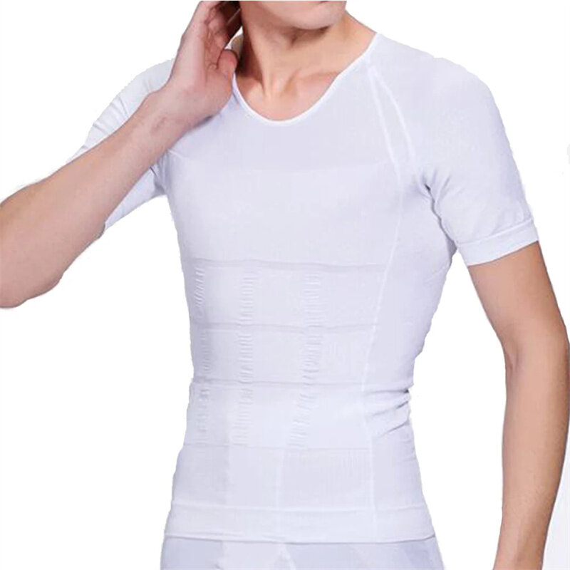 Men Body Shaper Slimming Sport Vest Seamless Corset Shirt for Gym Workout Running Exercise Fitness