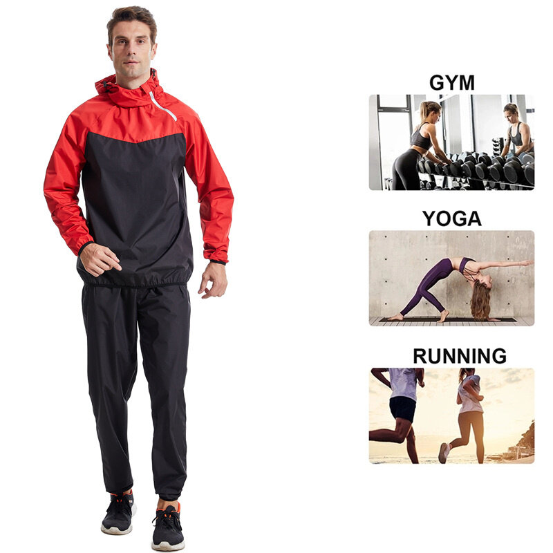 Men's sweat suit Polyester Material Casual Sweatsuits Long Sleeve Hoodie Pants Set for Gym Workout Running