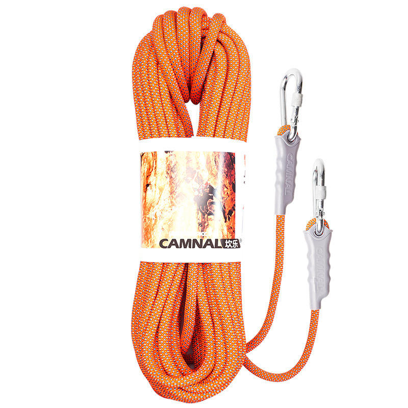 CAMNAL Nylon Climbing Rope 10m 10.5mm Diameter 16-32KN Downhill Rope Fire Rescue Parachute Rope