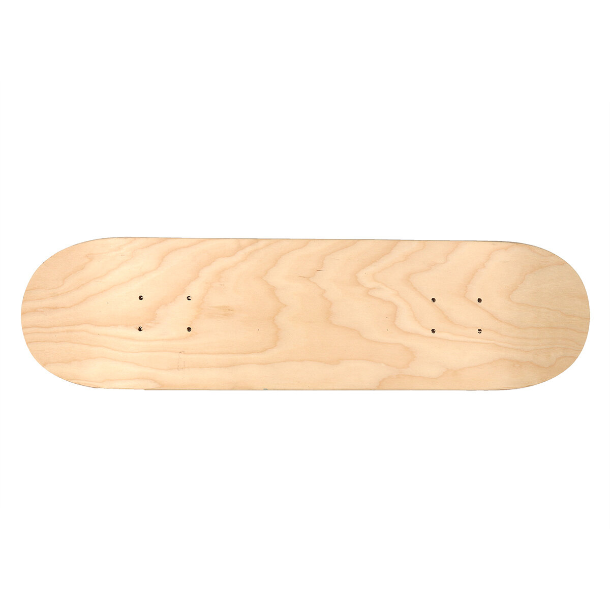 8inch 8-Layer Maple Blank Double Concave Skateboards Natural Skate Deck Board DIY Longboard Deck