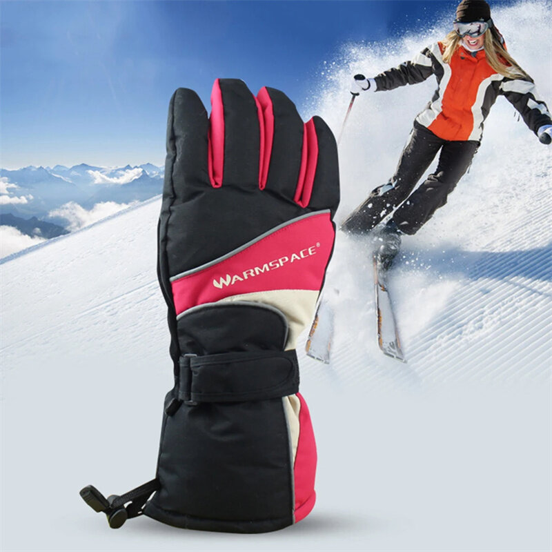 Outdoor Thermal Electric Warm Waterproof Heated Gloves with Battery Powered For Motorcycle Hunting Skiing Gloves Winter Hand War