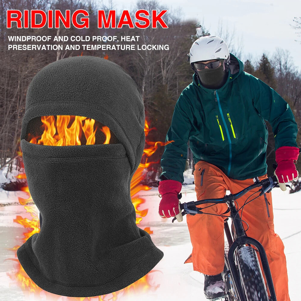 Face Cover Cycling Tactical Mask Full Face Mask Ski Mask Windproof Thermal Fleece Balaclava Hat Ski Snowboard Hat Cap