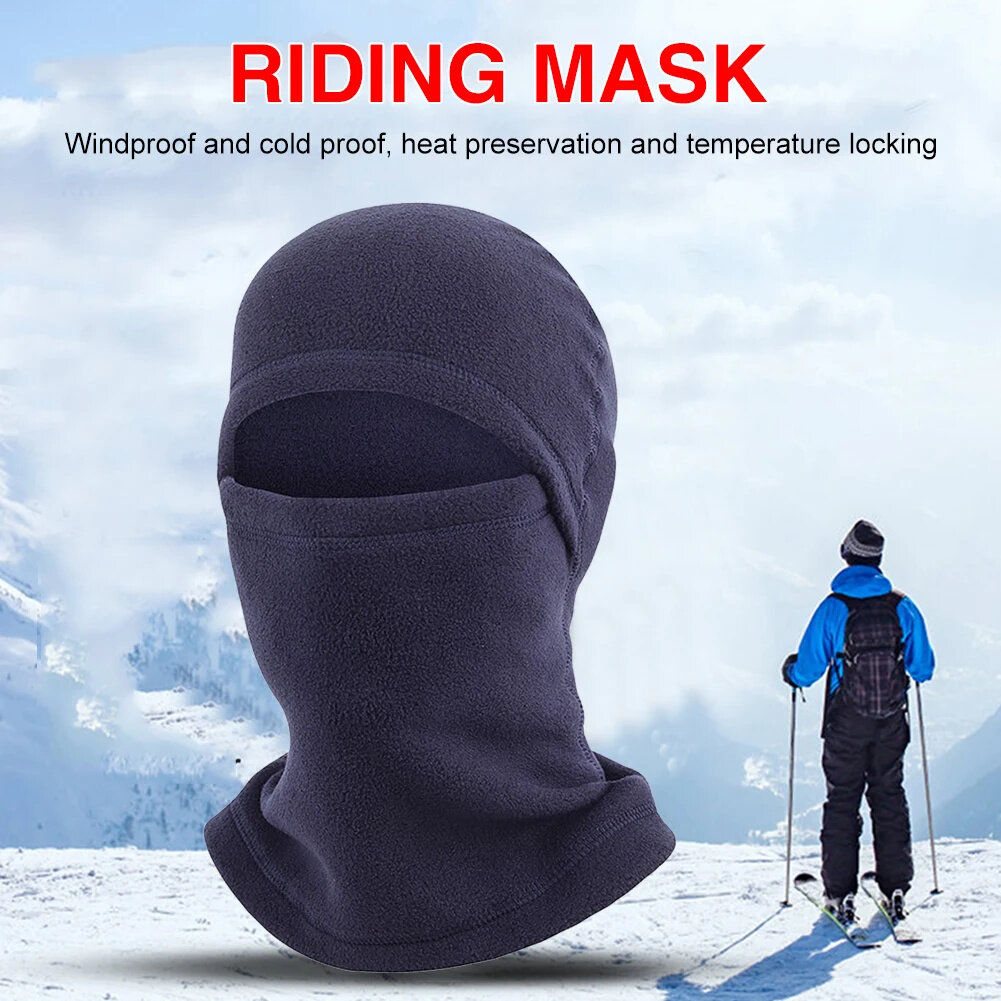 Face Cover Cycling Tactical Mask Full Face Mask Ski Mask Windproof Thermal Fleece Balaclava Hat Ski Snowboard Hat Cap