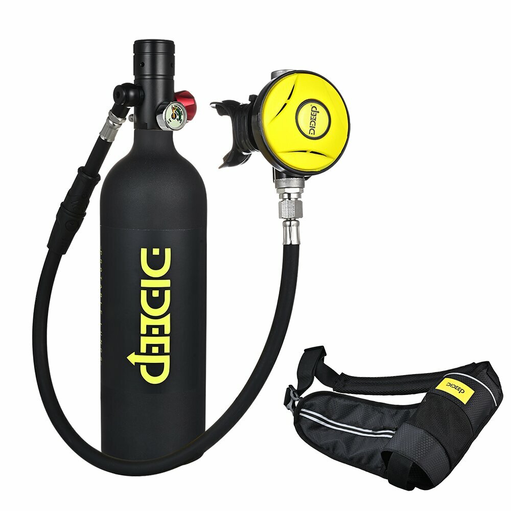 DIDEEP X4000Pro 1L Scuba Diving Tank Oxygen Diving Cylinder Equipment Air Cylinder Underwater Diving