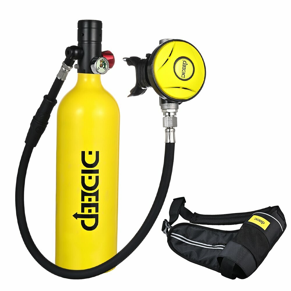 DIDEEP X4000Pro 1L Scuba Diving Tank Oxygen Diving Cylinder Equipment Air Cylinder Underwater Diving