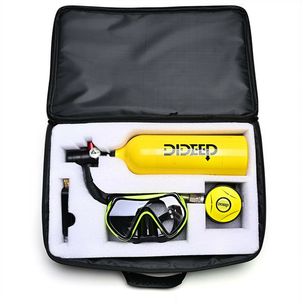 DIDEEP X4000Pro 1L Scuba Diving Tank Oxygen Diving Cylinder Equipment Air Cylinder Underwater Diving