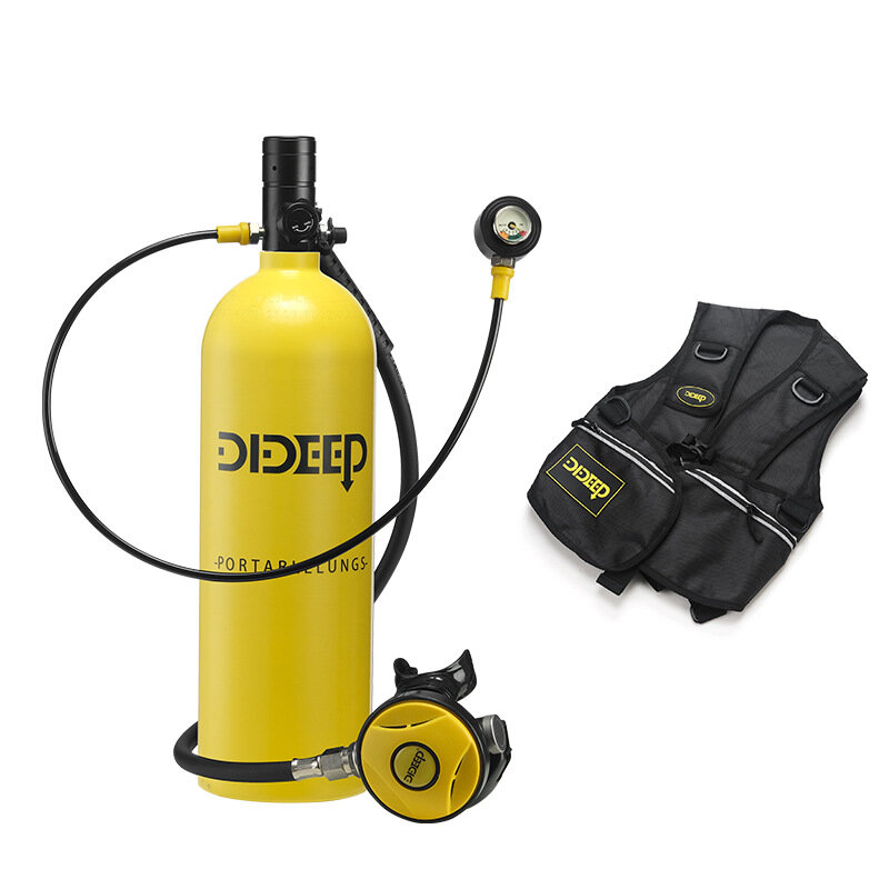 DIDEEP X5000Pro 2L Air Oxygen Bottle Lightweight and Portable Diving Equipment Underwater Rebreather