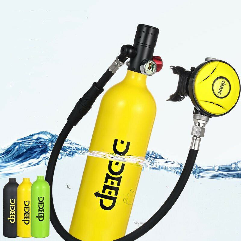 DIDEEP X4000Pro 1L Scuba Diving Gear Cylinder Oxygen Professional Buceo Diving Equipment Scuba Kit Water Pump Snorkeling Set