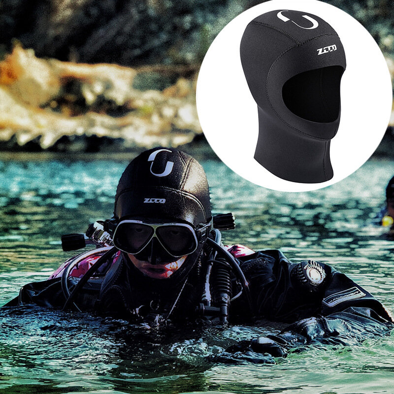 ZCCO Diving Head Cover 3mm Neoprene Hoods Surfing Snorkeling Winter Thermal Swimming Headgear for Men Women