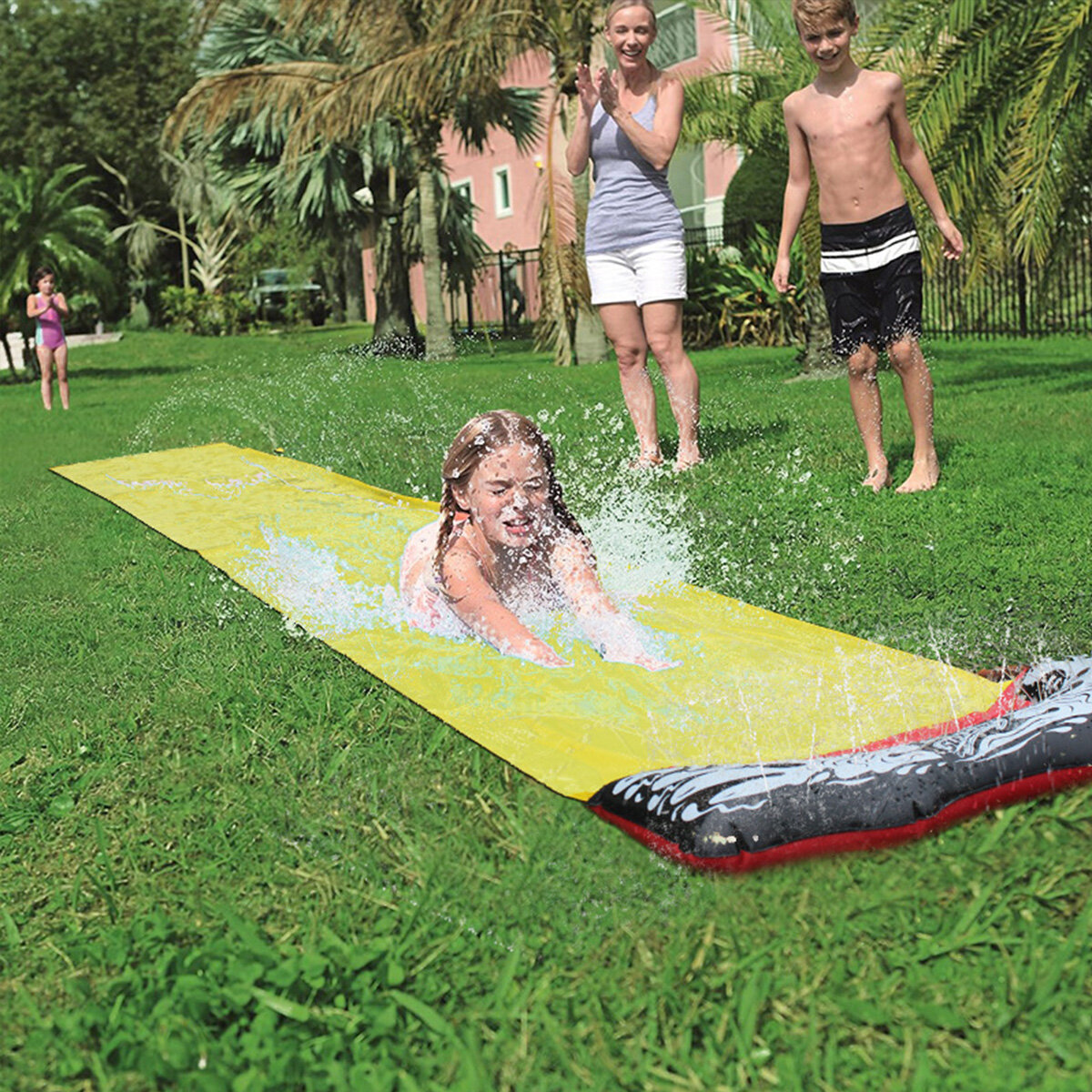 Single Sheet Sprinkler Surfboard Children's Waterslide Surfboard Outdoor Summer Water Play Toys