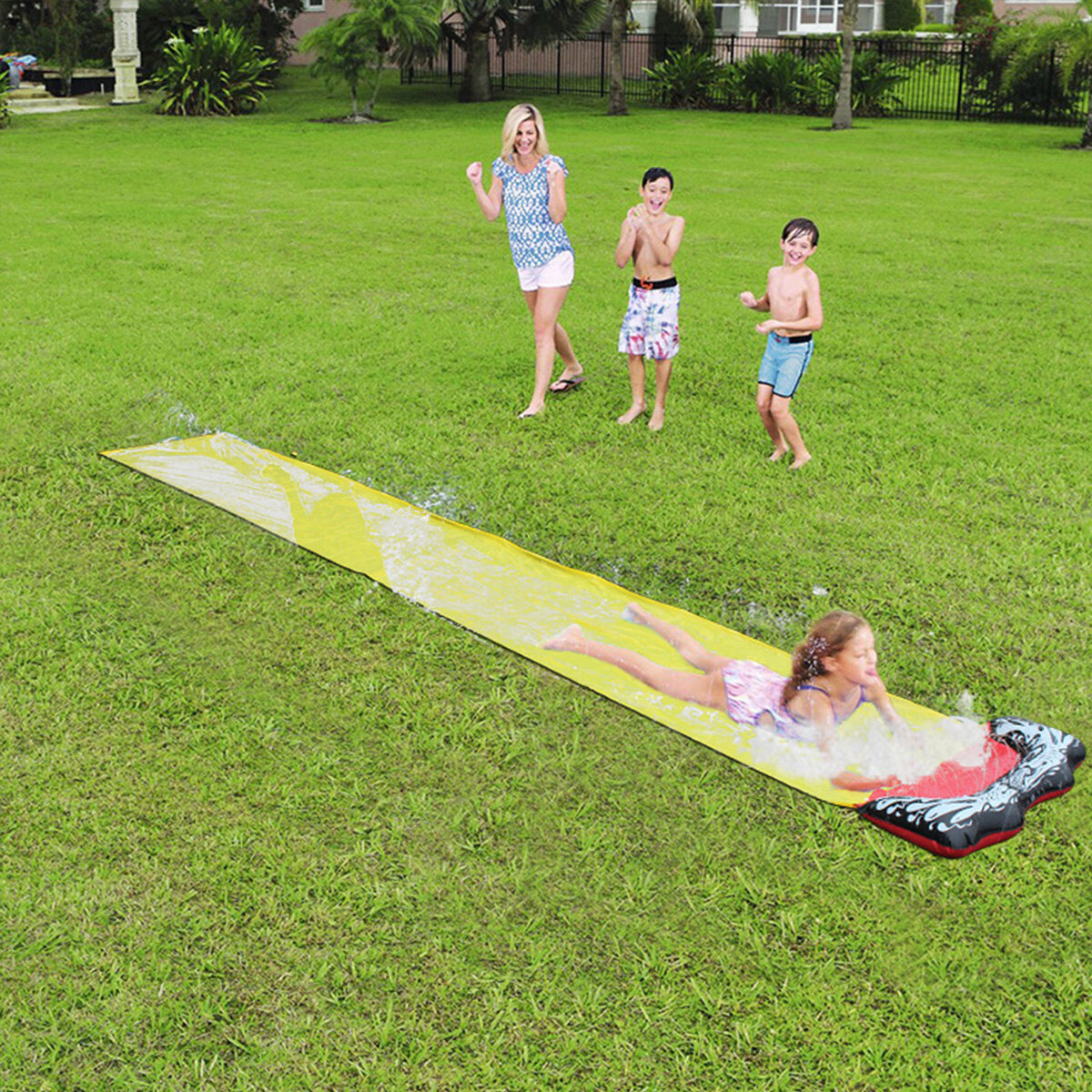 Single Sheet Sprinkler Surfboard Children's Waterslide Surfboard Outdoor Summer Water Play Toys