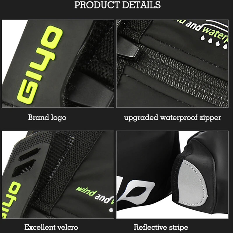 GIYO RD-100 Cycling Warm Shoe Sealed Design Windproof Waterproof Comfortable Shoe Cover for Road Biking