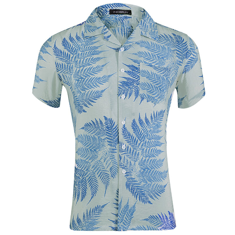 Mens Beach Shirts Hawaiian Holiday Short Sleeve Breathable Baggy Fancy Outdoor Camping Hiking Beach