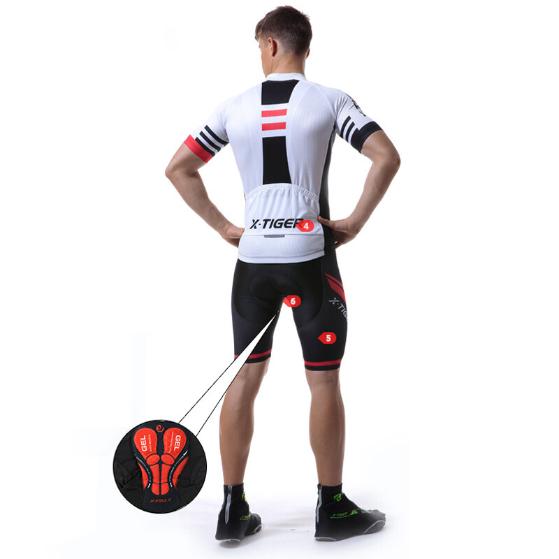 X-TIGER Cycling Jersey Sets Summer Cycling Bib Pants Road Bicycle Jerseys MTB Bicycle Wear Breathable Cycling Clothing