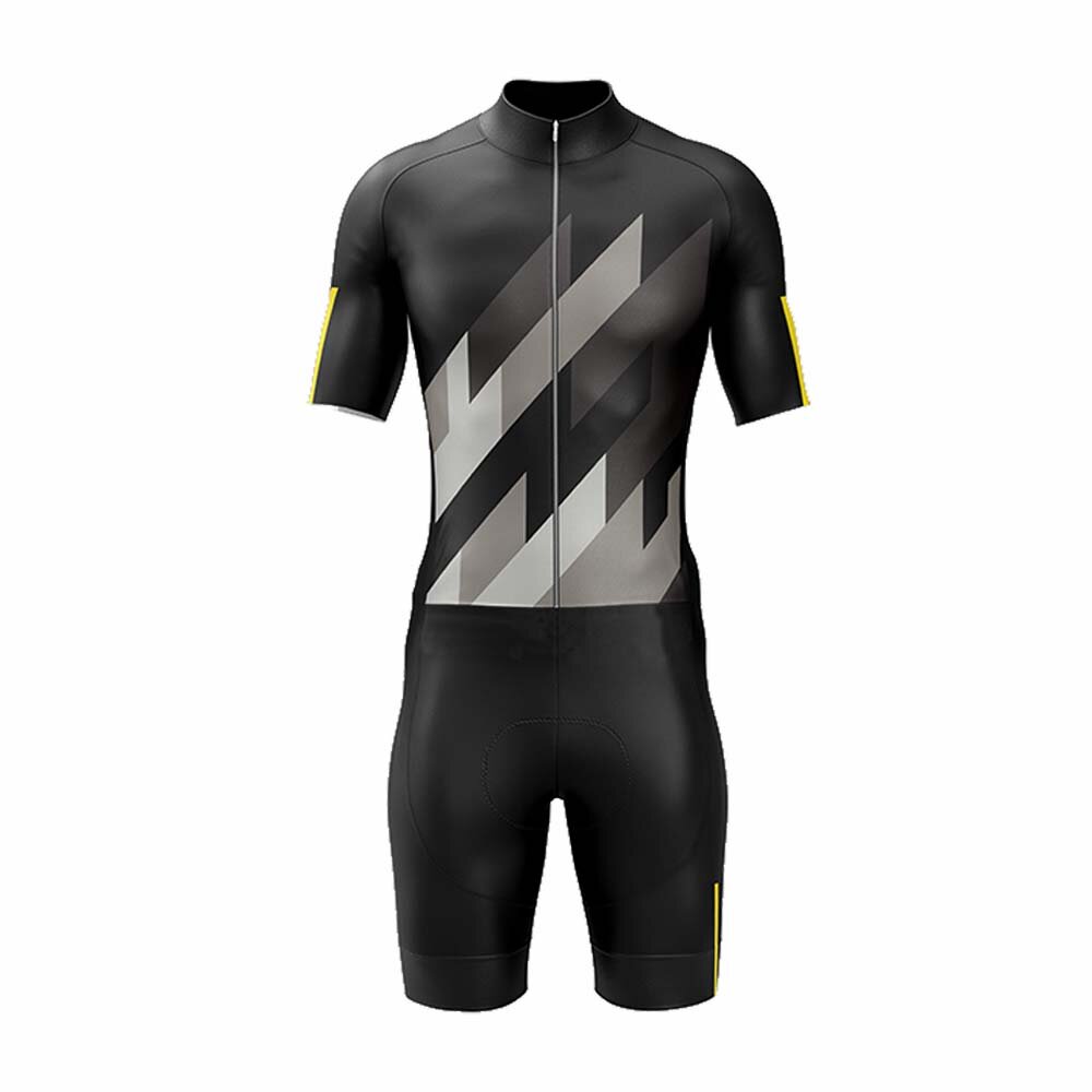 TENGOO Cycling Jersey Set Short Sleeve Jersey + Cycling Shorts With Seat Padding Made of Breathable Quick-Drying Sun Protection