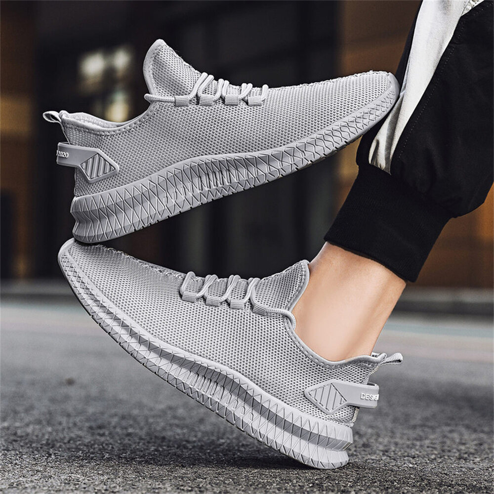 TENGOO Men's Running Shoes Antibacterial Ultralight Breathable Sports Shoes Walking Shockproof Casual Sneakers for Outdoor Joggi