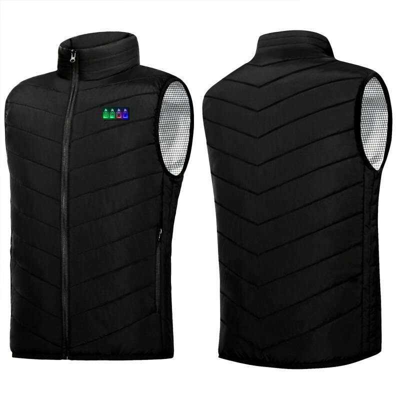 TENGOO HV-15 Heated Vest 15 Areas Heating USB Electric Thermal Clothing Winter Warm Vest Outdoor Heat Coat