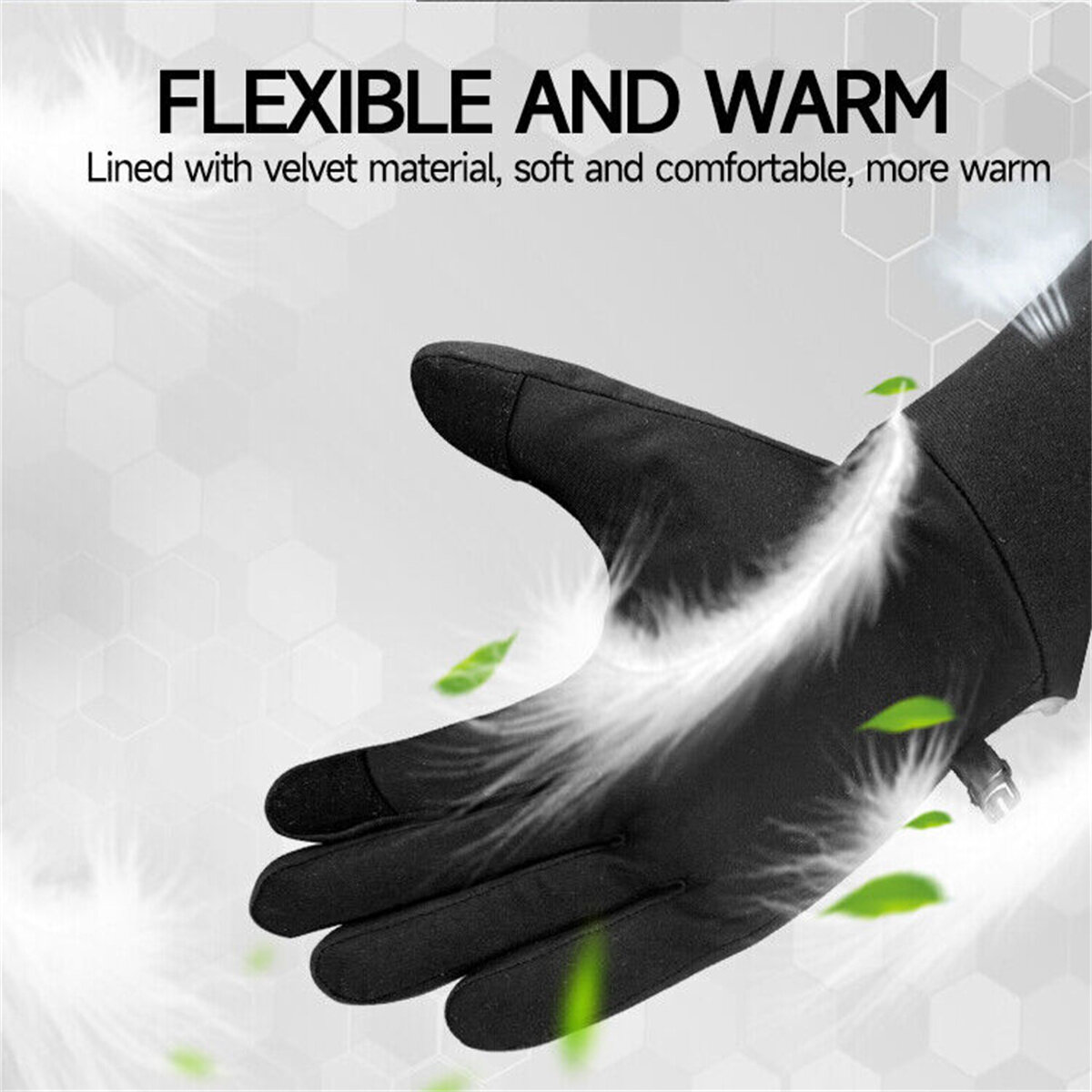 Electric Heated Gloves Rechargeable 2200mAh Waterproof Warm for Women Men with LED Temperature Display for Sports Outdoor Ski Mo