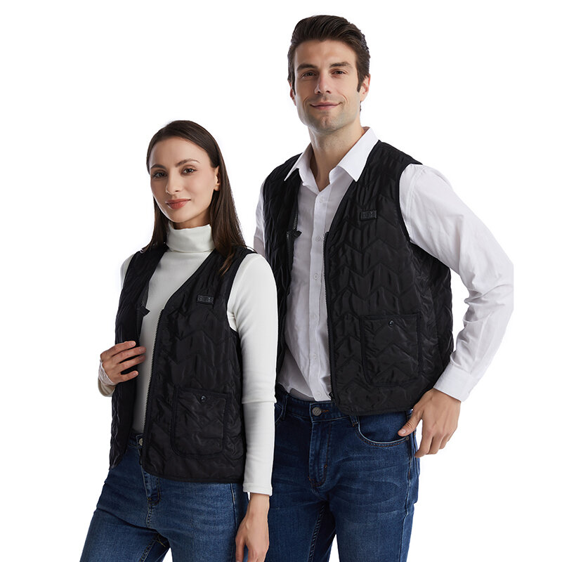 TENGOO HS-08 8 Areas Smart Heating Vest USB Charging Winter Warmth Cold-proof Washable Vest for Men Women Elderly People