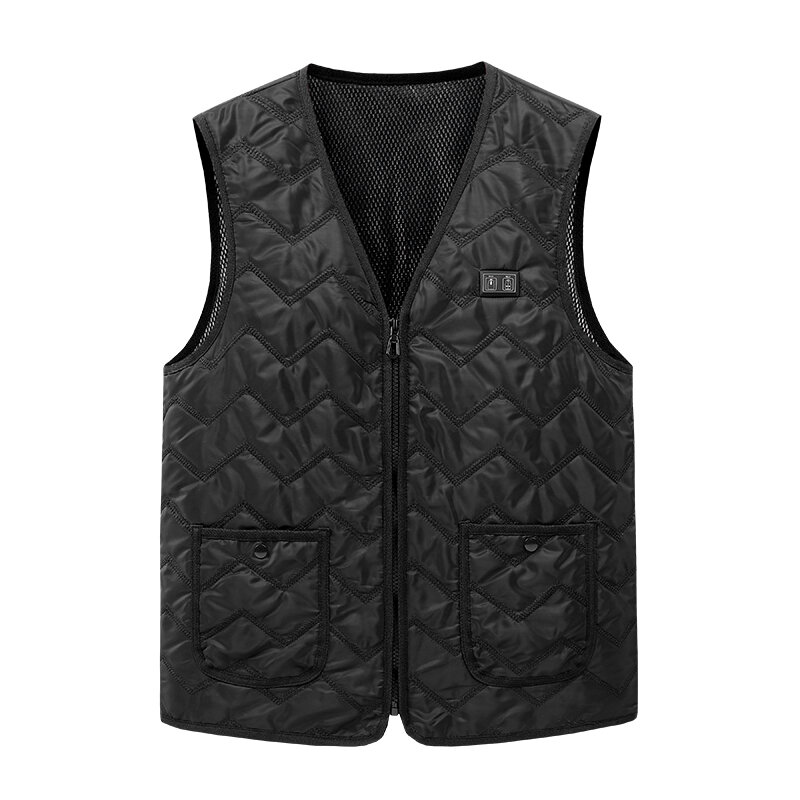 TENGOO HS-08 8 Areas Smart Heating Vest USB Charging Winter Warmth Cold-proof Washable Vest for Men Women Elderly People