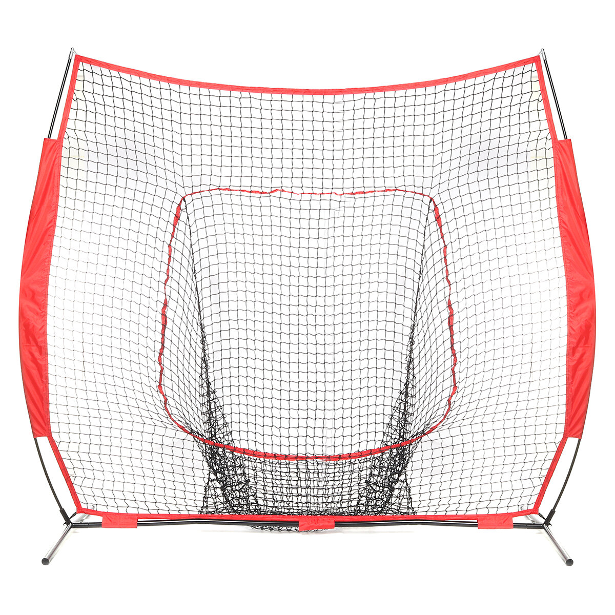 Folding Baseball Net Baseball Practice Cage Portable Sport Hitting Net Outdoor Garden with Storage Bag