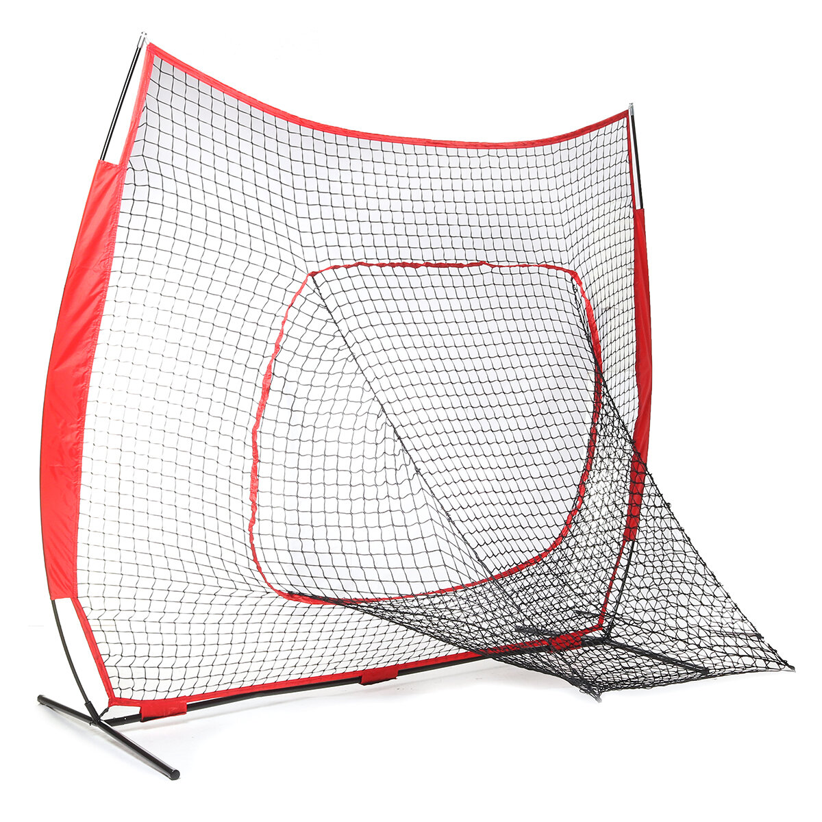 Folding Baseball Net Baseball Practice Cage Portable Sport Hitting Net Outdoor Garden with Storage Bag