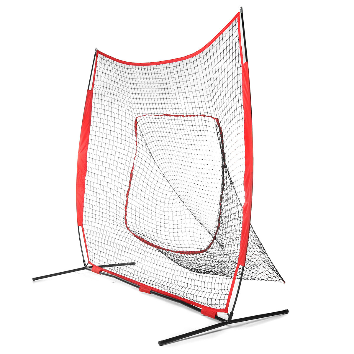 Folding Baseball Net Baseball Practice Cage Portable Sport Hitting Net Outdoor Garden with Storage Bag