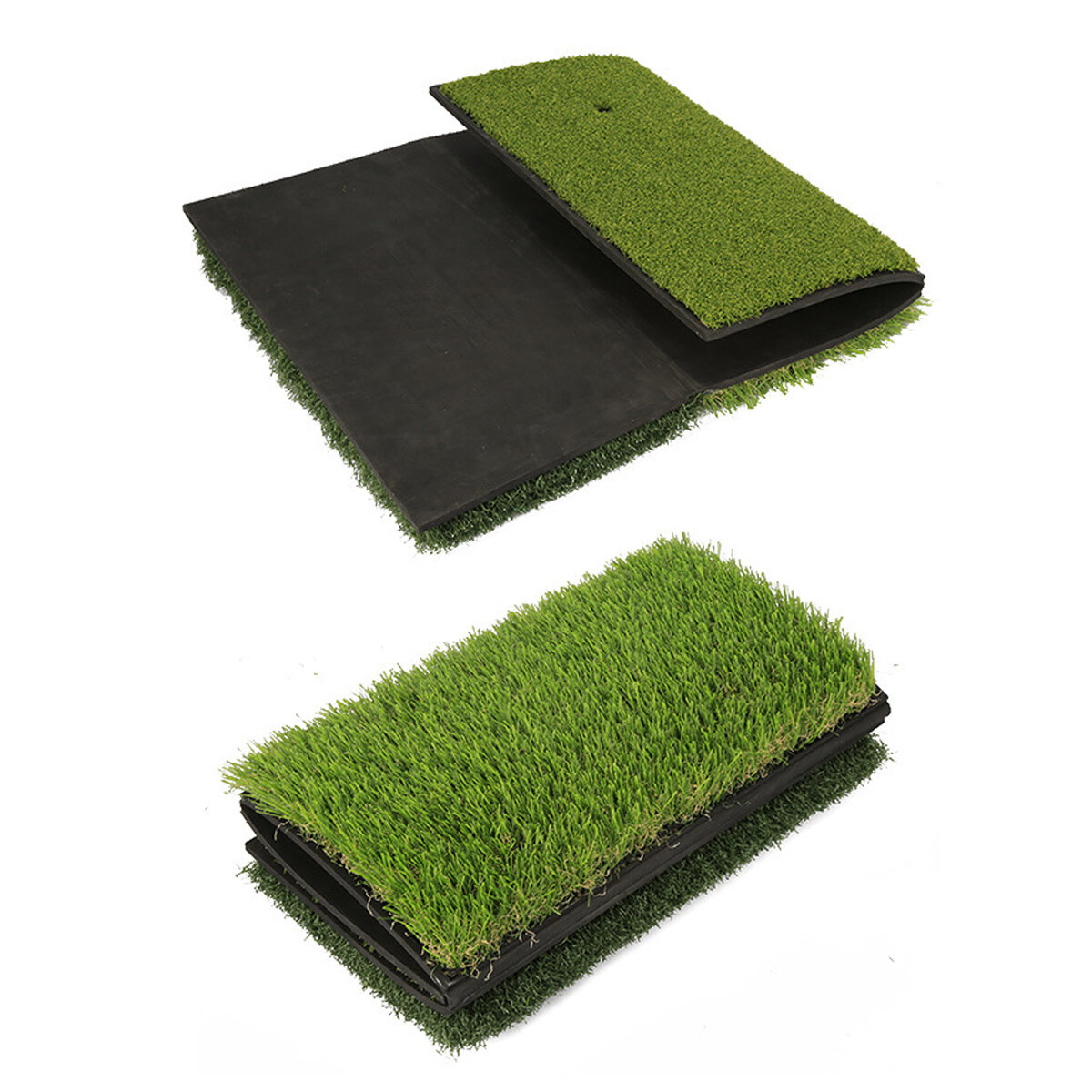 64*41CM 3-in-1 Golf Hitting Mat Multi-Function Tri-Turf Golf Practice Training for Chipping Practice Indoor/Outdoor Golf Trainin