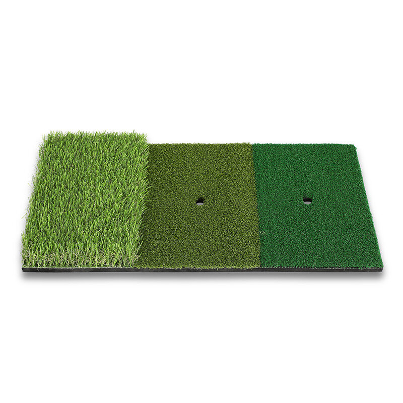 30*60CM Golf Practice Mat 3 In 1 Golf Hitting Practice Faux Turf Indoor Outdoor Portable Golf Training Equipment