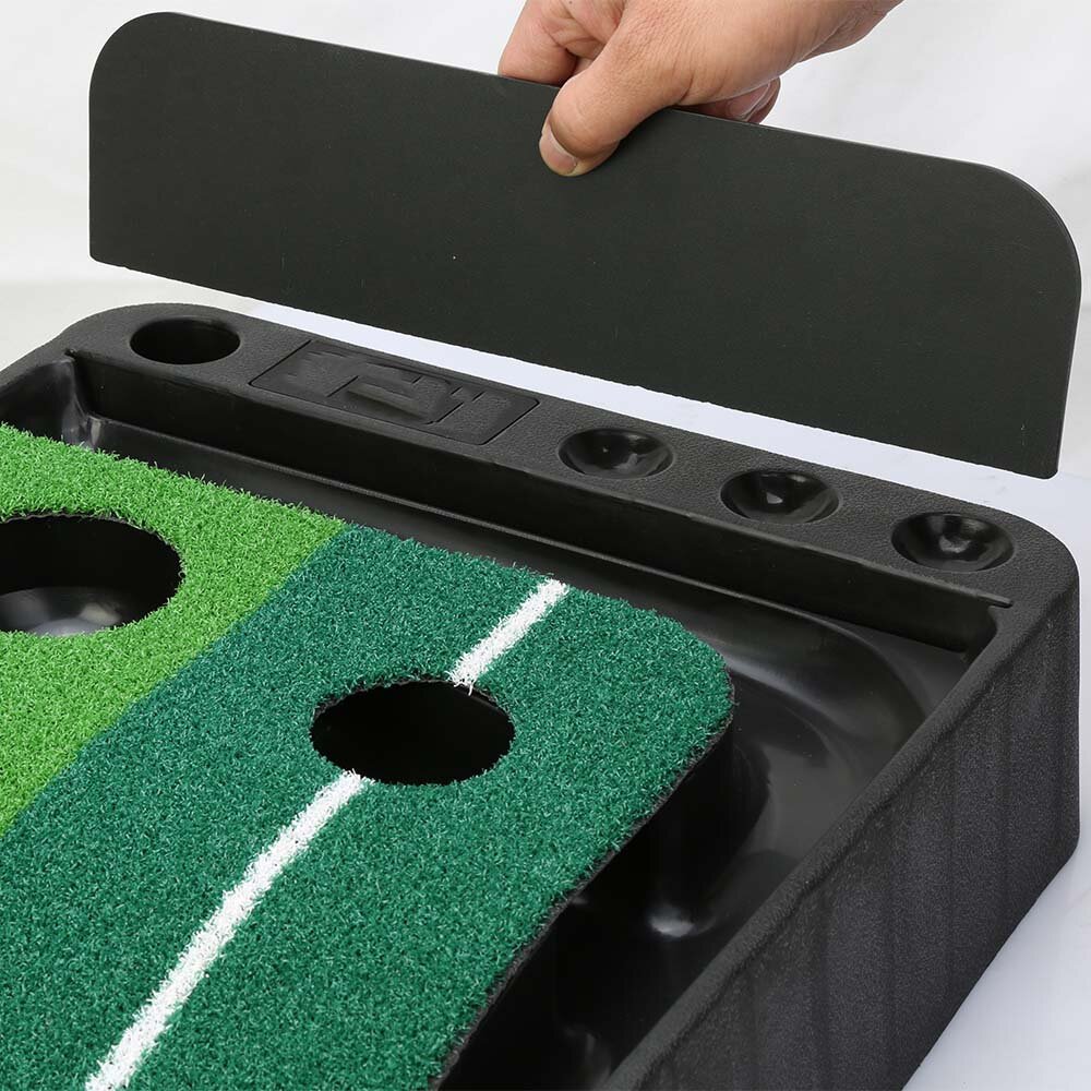 Golf Putting Trainer With Auto Ball Return Function Indoor Outdoor Golf Putting Mat Golf Exercise Equipment