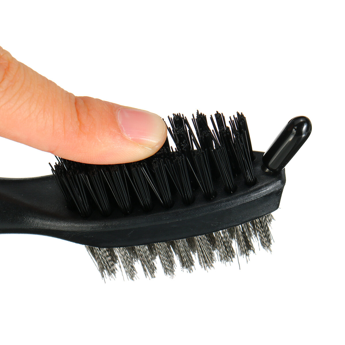 Double Sided Portable Retractable Zip-line Golf Club Brush Wedge Cleaner Cleaning Brush