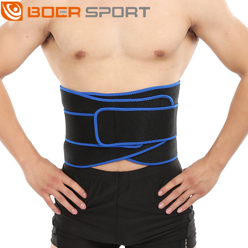 BOER Fitness Back Support Belt Comfortable Easy to Adjust Anti-Strain for Lifting Cycling Sports