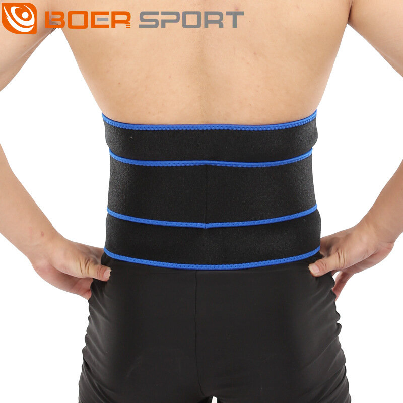 BOER Fitness Back Support Belt Comfortable Easy to Adjust Anti-Strain for Lifting Cycling Sports