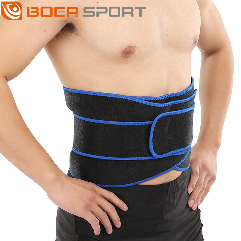 BOER Fitness Back Support Belt Comfortable Easy to Adjust Anti-Strain for Lifting Cycling Sports