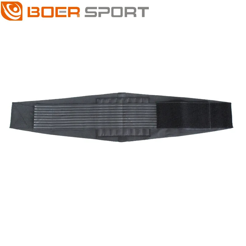 BOER Fitness Back Support Belt 8 Spring Waist Protection Double Layer Strap Easy to Adjust Anti-Strain for Lifting Cycling Ball