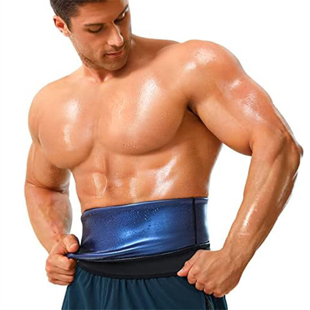 Men's Abdominal Belt Heat-trapping Technology Burn Calories Comfortable Lightweight Waist Belt Belly Shapewear for Home Gym Spor